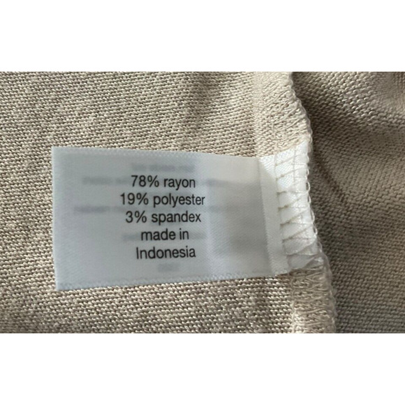 Lane Bryant‎ Beige Open Front Cardigan Plus Size 14/16 Lightweight Rayon Blend - Picture 8 of 10